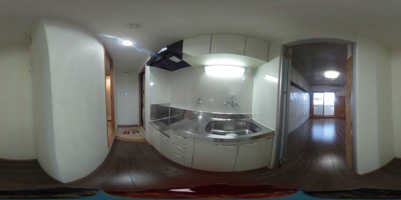 パノラマ画像キッチン