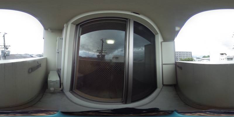 パノラマ画像バルコニー