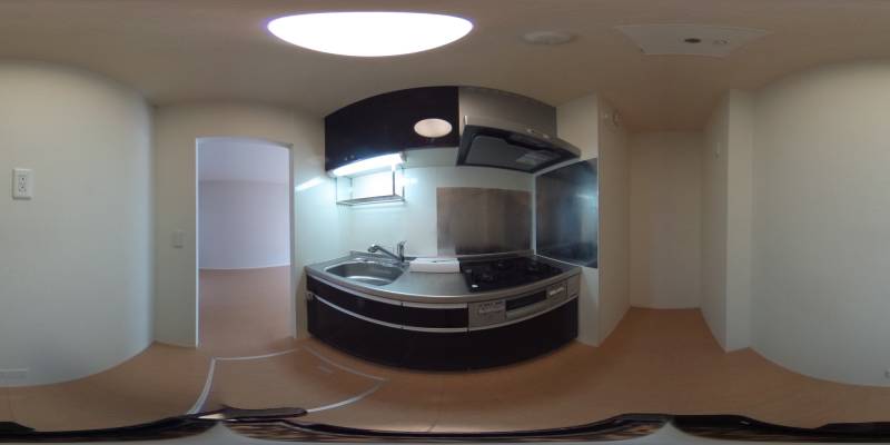 パノラマ画像キッチン