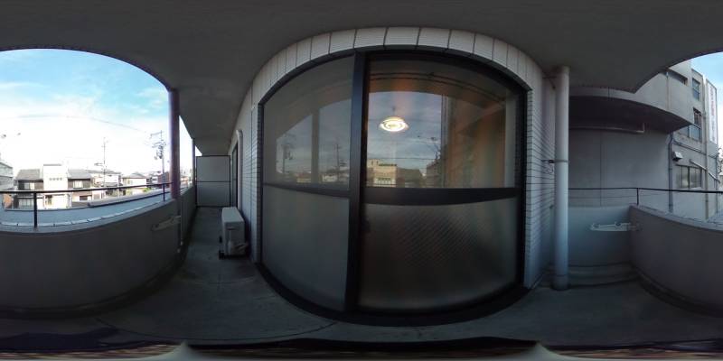 パノラマ画像バルコニー