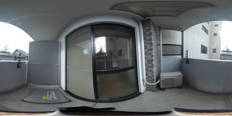 パノラマ画像バルコニー