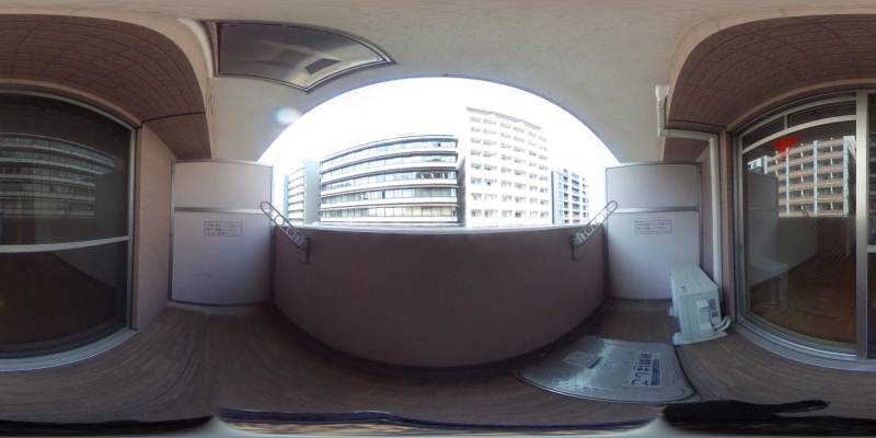 パノラマ画像バルコニー