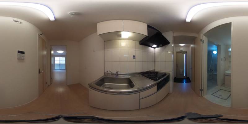 パノラマ画像キッチン