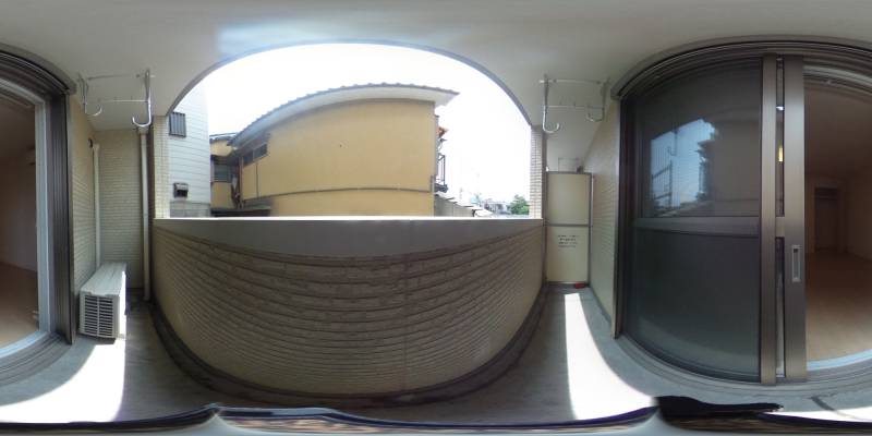 パノラマ画像バルコニー