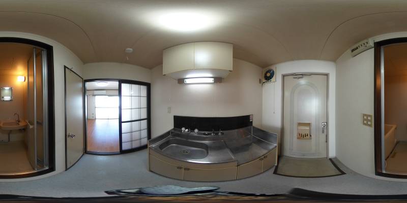 パノラマ画像キッチン