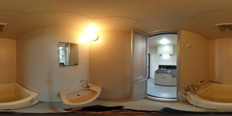 パノラマ画像バスルーム