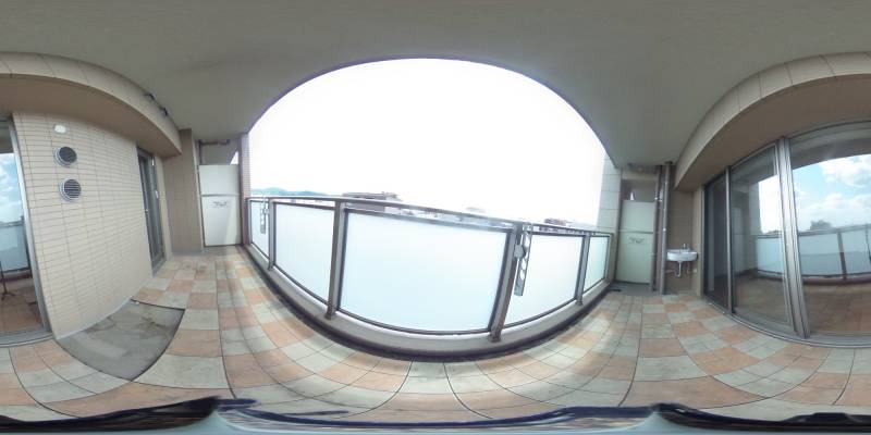 パノラマ画像バルコニー