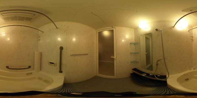 パノラマ画像バスルーム