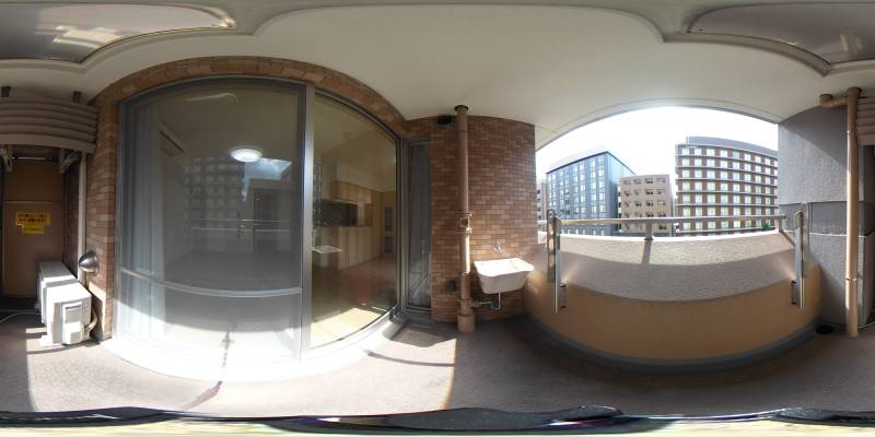 パノラマ画像バルコニー