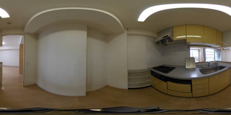 パノラマ画像キッチン