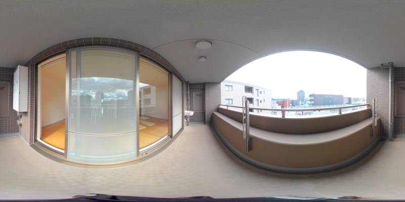 パノラマ画像バルコニー