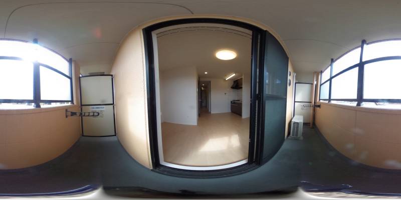 パノラマ画像バルコニー