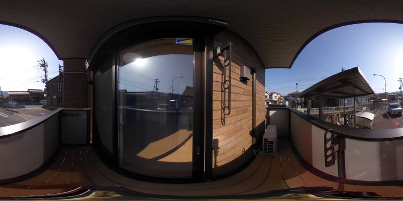 パノラマ画像バルコニー