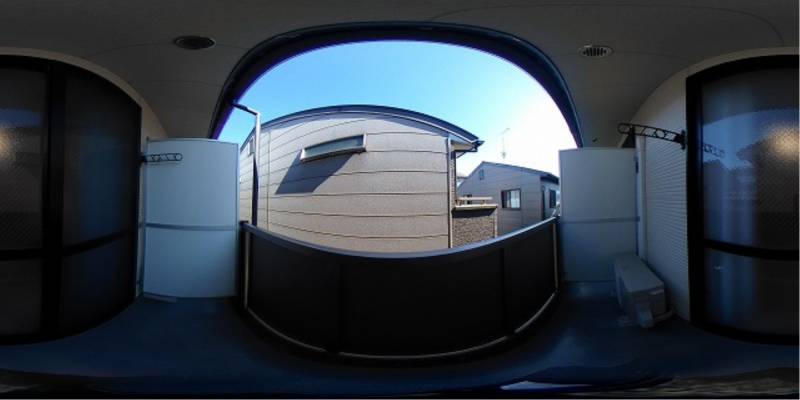 パノラマ画像バルコニー