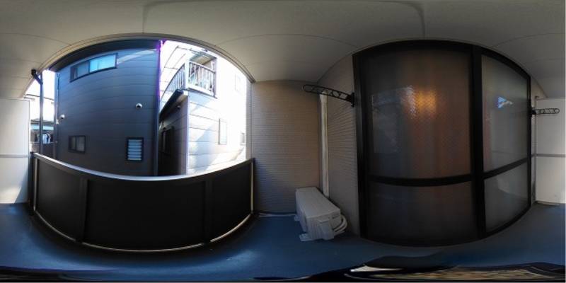 パノラマ画像バルコニー