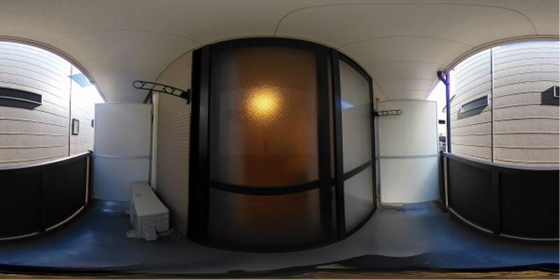 パノラマ画像バルコニー