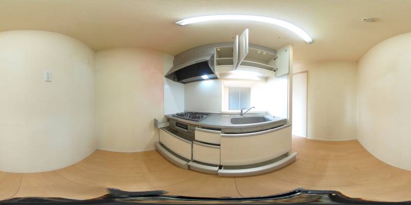 パノラマ画像キッチン