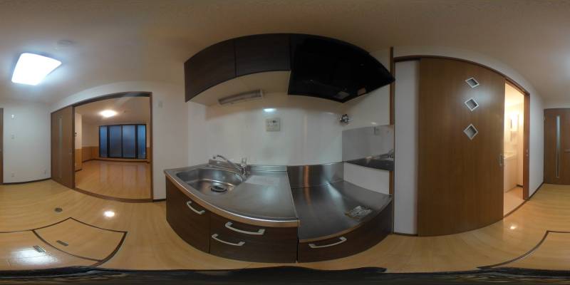 パノラマ画像キッチン