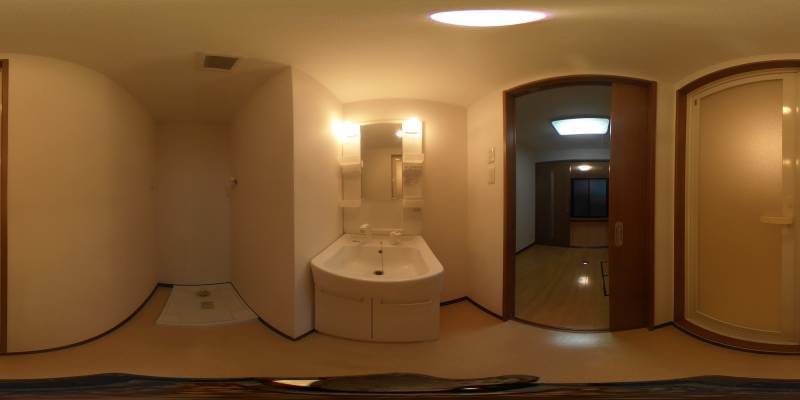 パノラマ画像洗面所