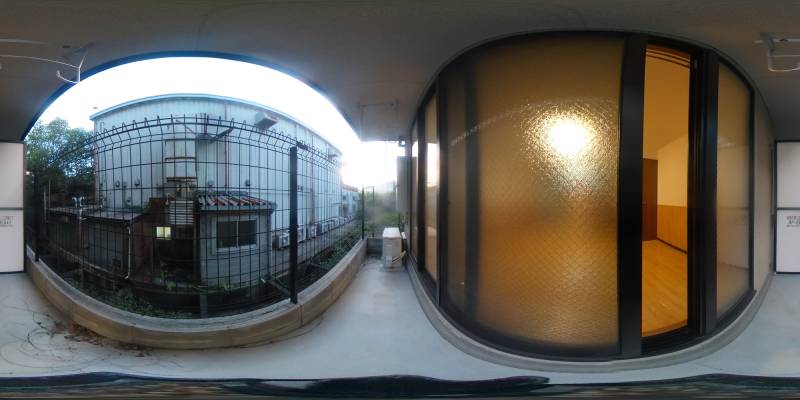 パノラマ画像バルコニー