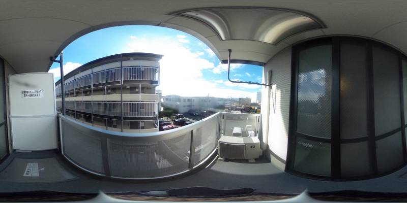 パノラマ画像バルコニー