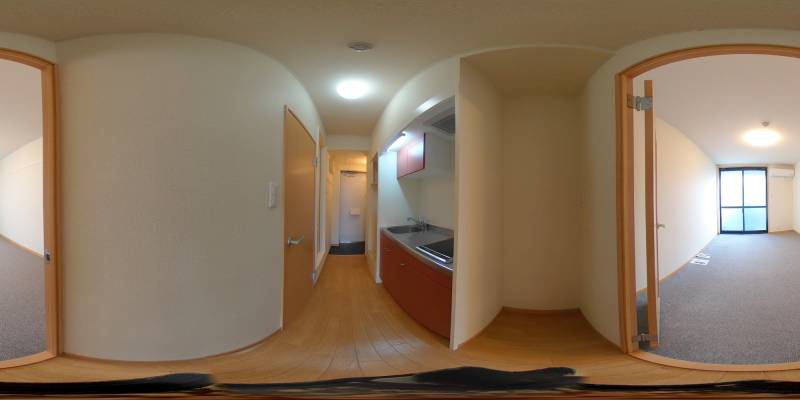 パノラマ画像キッチン