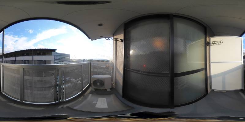 パノラマ画像バルコニー