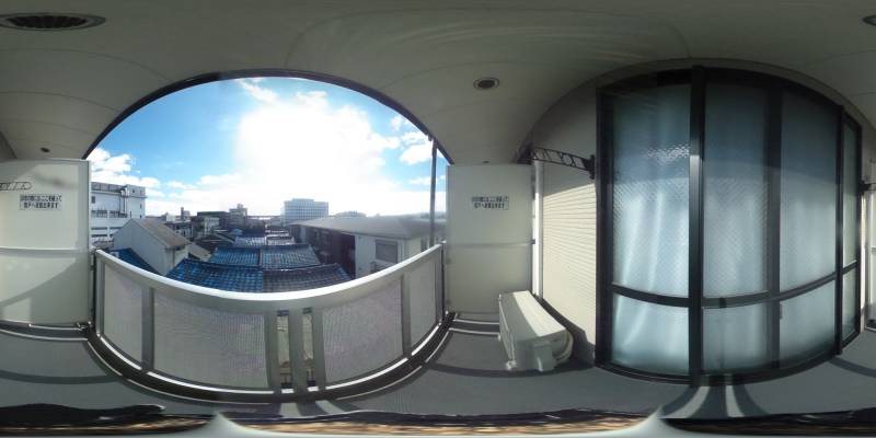 パノラマ画像バルコニー