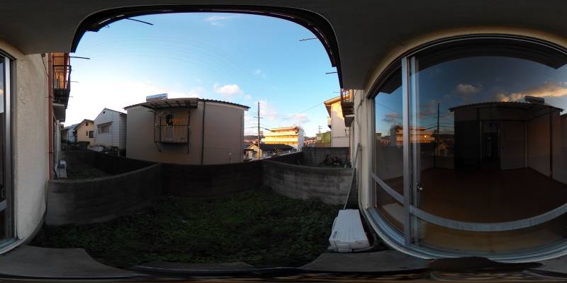 パノラマ画像バルコニー