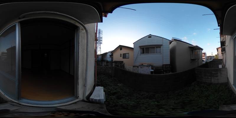 パノラマ画像バルコニー