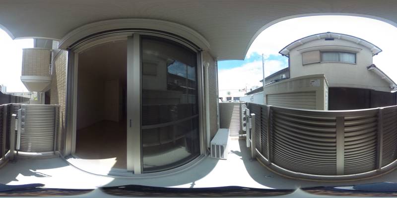 パノラマ画像バルコニー