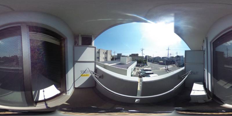 パノラマ画像バルコニー