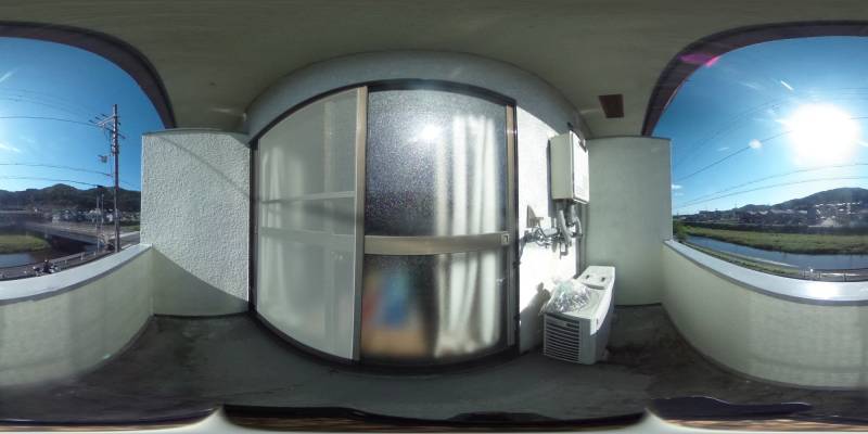 パノラマ画像バルコニー