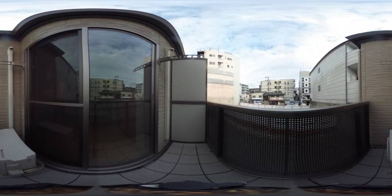 パノラマ画像バルコニー