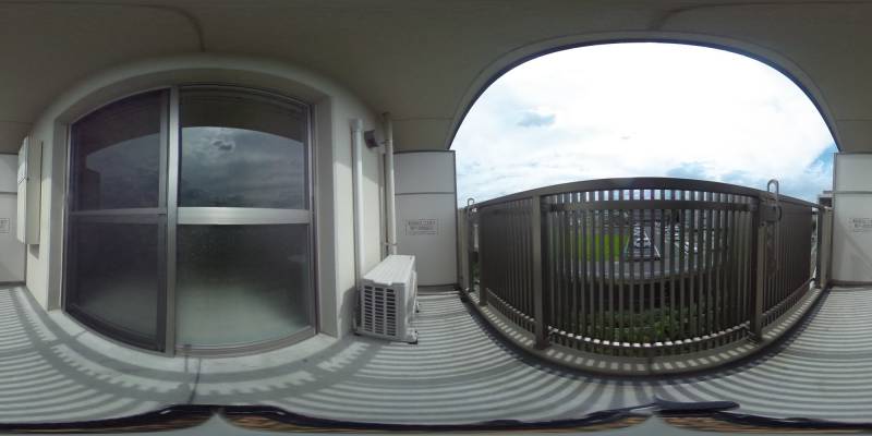 パノラマ画像バルコニー