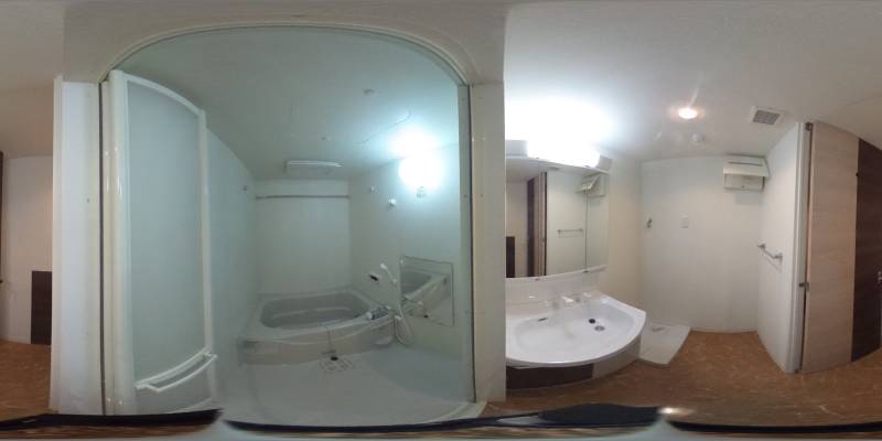 パノラマ画像バスルーム