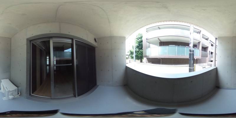 パノラマ画像バルコニー