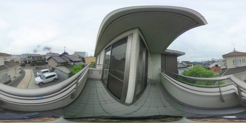 パノラマ画像バルコニー