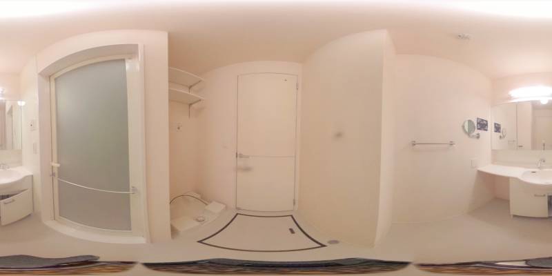 パノラマ画像洗面所