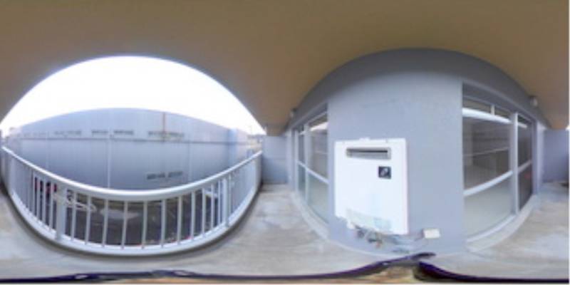 パノラマ画像バルコニー