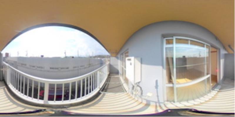 パノラマ画像バルコニー