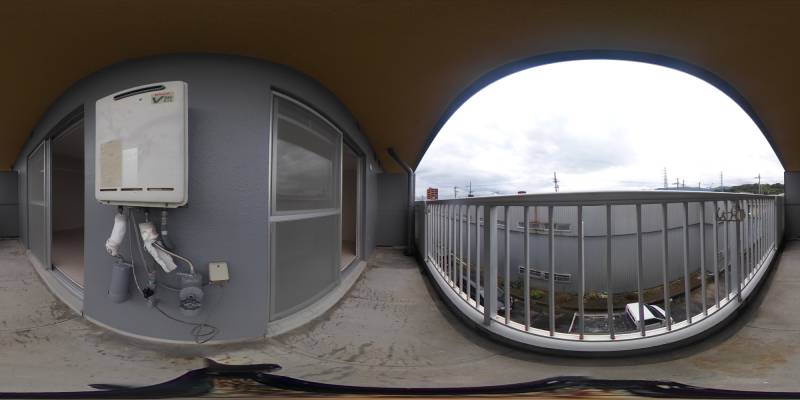 パノラマ画像バルコニー