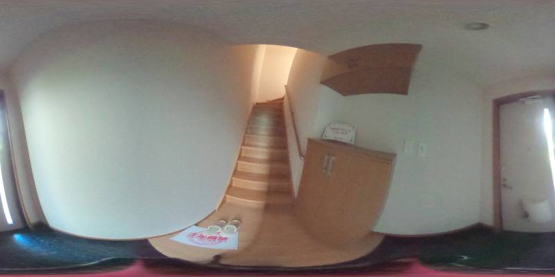 パノラマ画像寝室