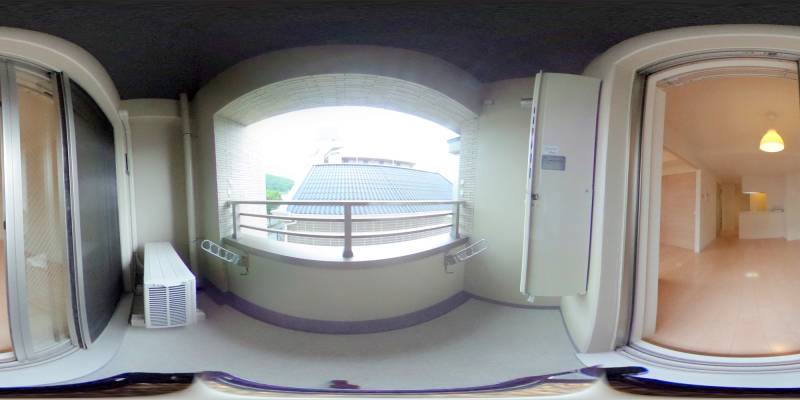 パノラマ画像バルコニー