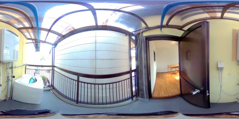 パノラマ画像バルコニー