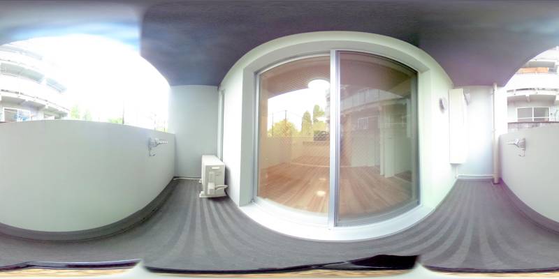 パノラマ画像バルコニー