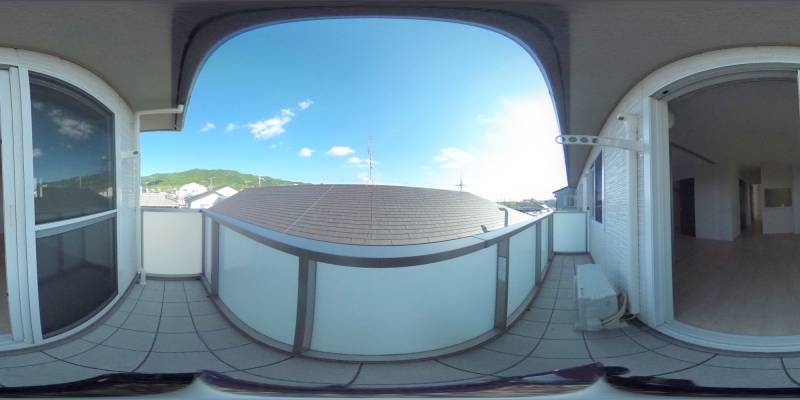 パノラマ画像バルコニー