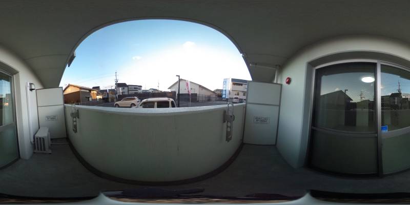 パノラマ画像バルコニー