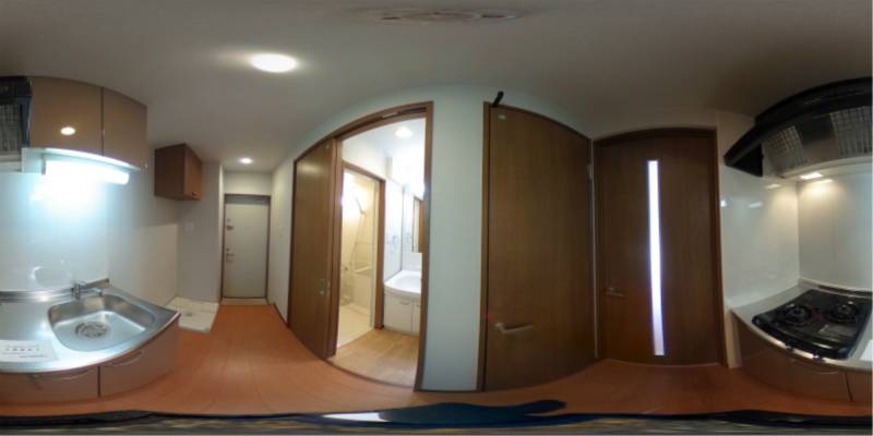 パノラマ画像キッチン