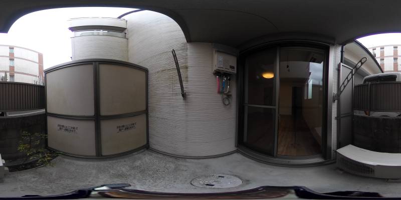 パノラマ画像庭